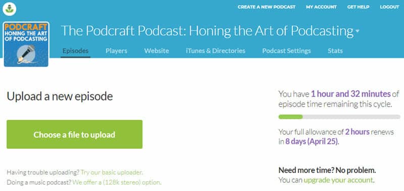 Buzzsprout Podcast Hosting platform