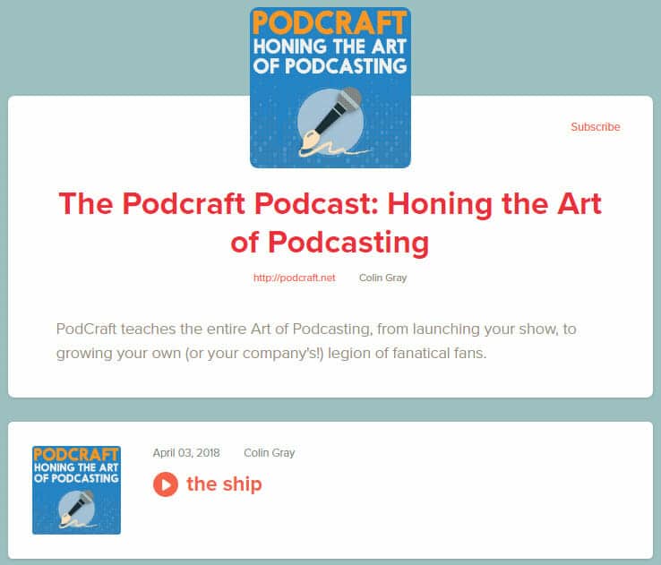 A buzzsprout podcast website