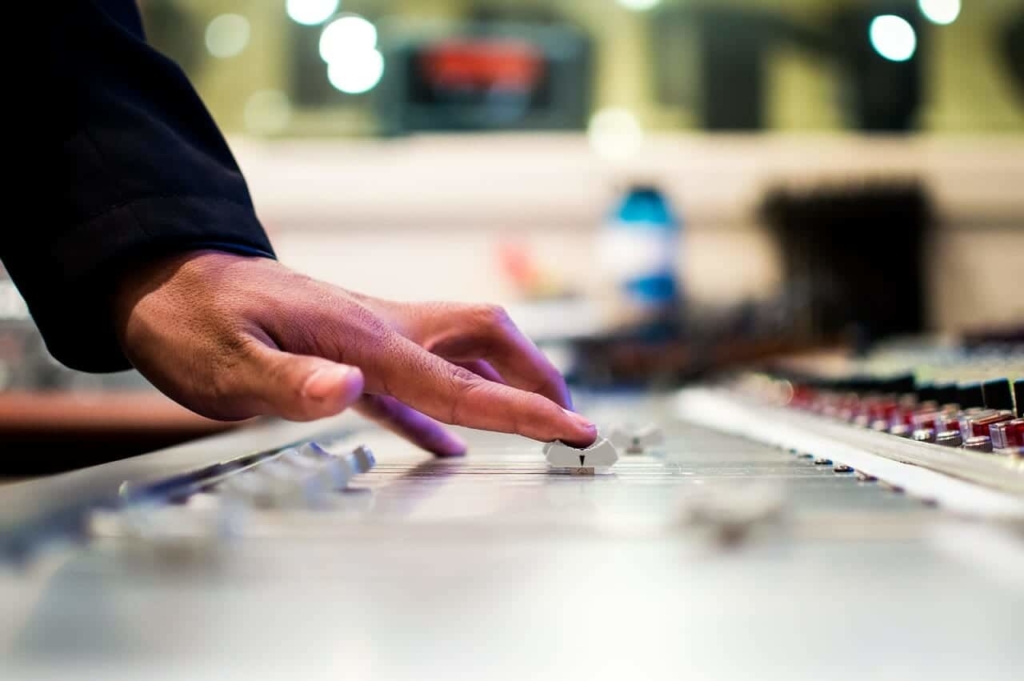 Mixing Desk representing Recording Live Music