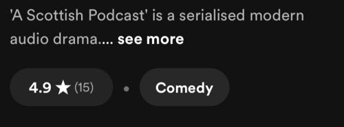 rating a podcast on Spotify