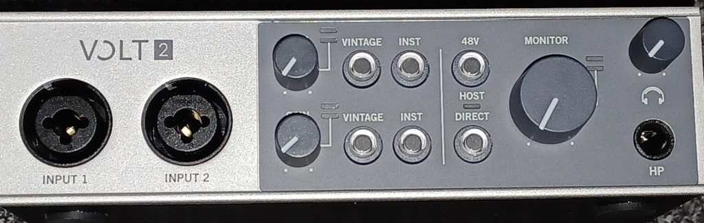 Front Perspective of the Volt 2 Audio Interface