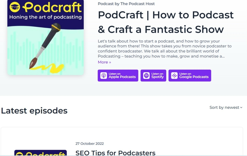 how to upload a podcast - podcraft alitu website