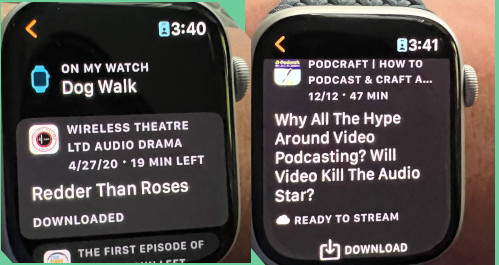 How to download podcasts to your apple watch with Overcast. The app displays all episodes in the same list whether downloaded or not.