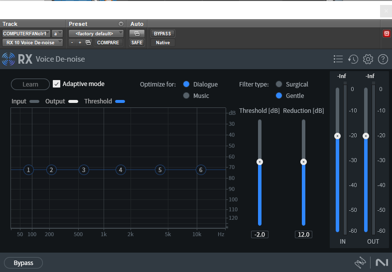RX Voice De-Noise UI