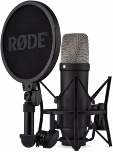 rode nt1 5th gen with shock mount and pop filter